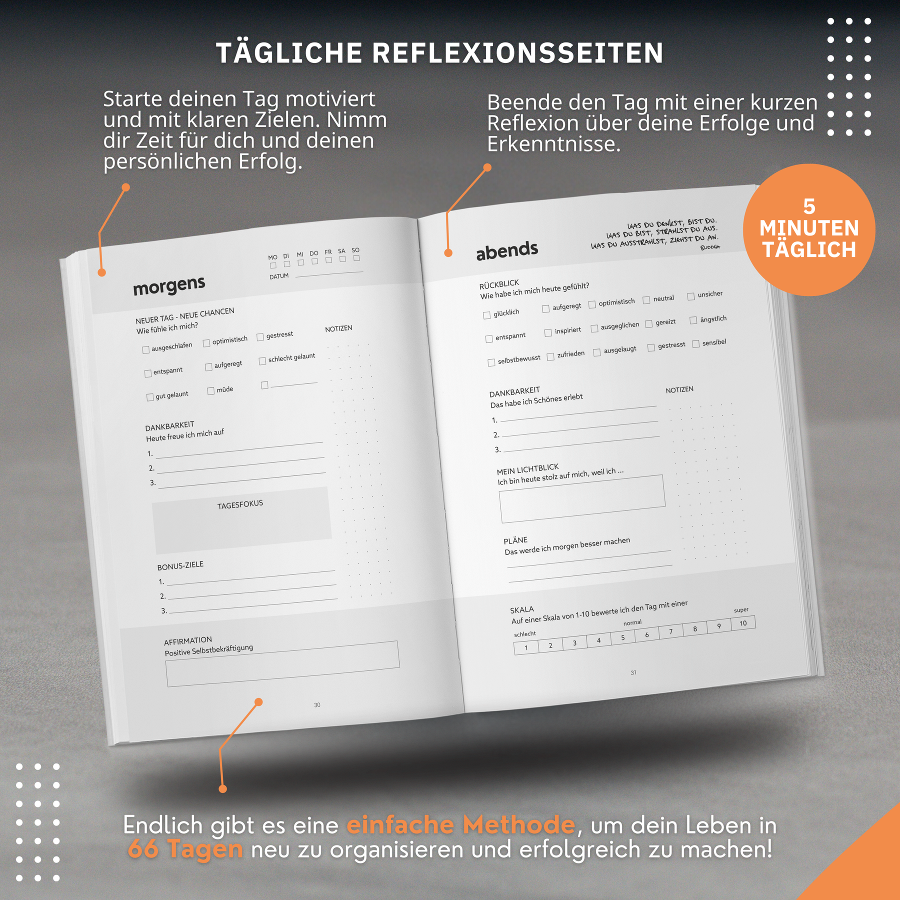 Simple - Dein Fokus-Planer: Mehr Klarheit, Struktur und Erfolg in 66 Tagen
