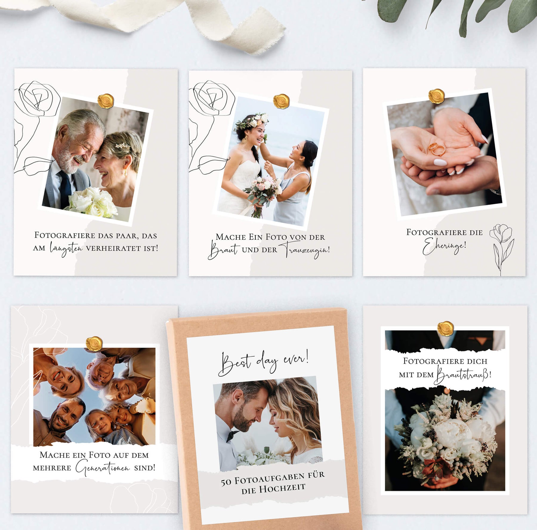 50 kreative Fotoaufgaben für die Hochzeit