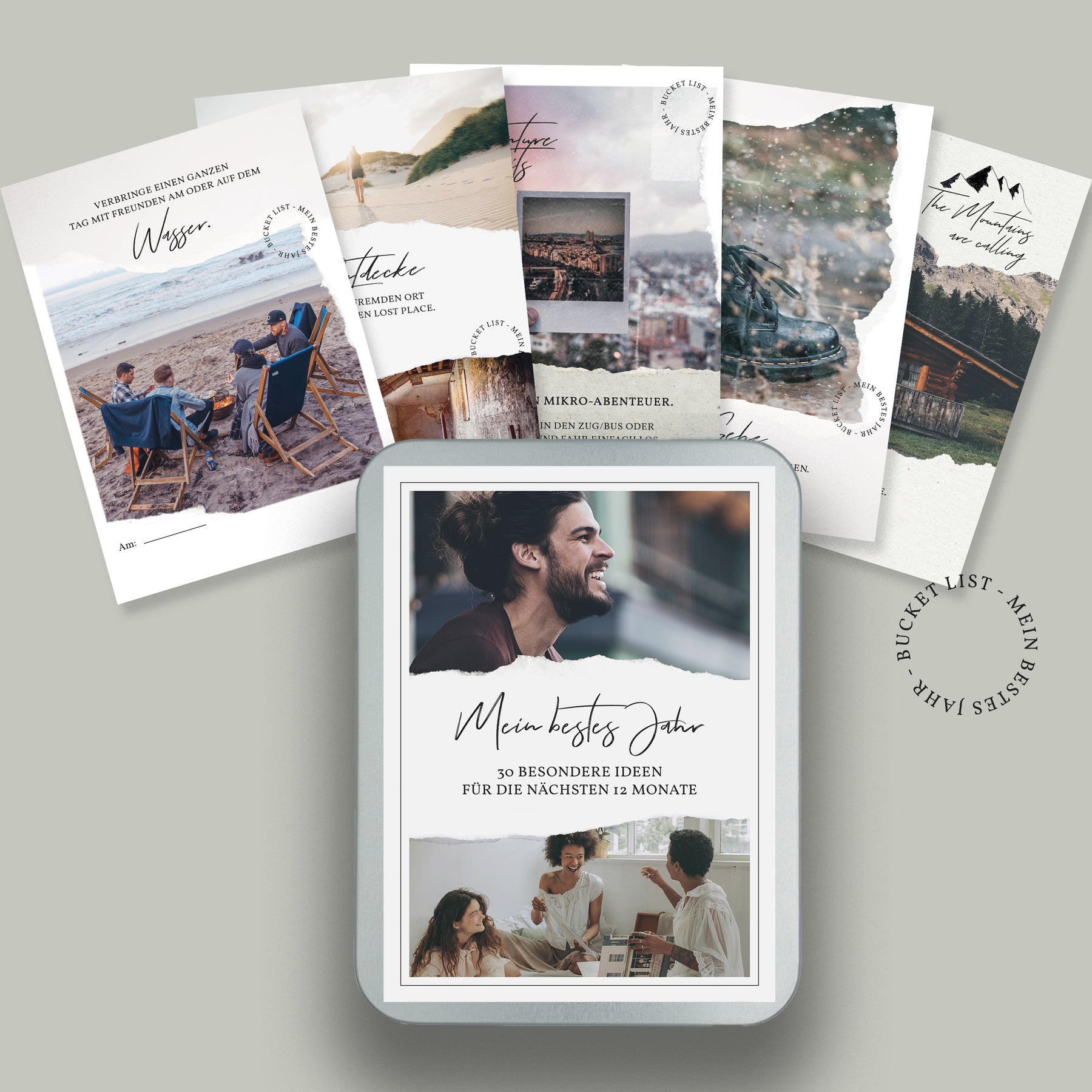 Bucket List: Mein bestes Jahr | 30 besondere Ideen für die nächsten 12 Monate | in schöner Geschenkox