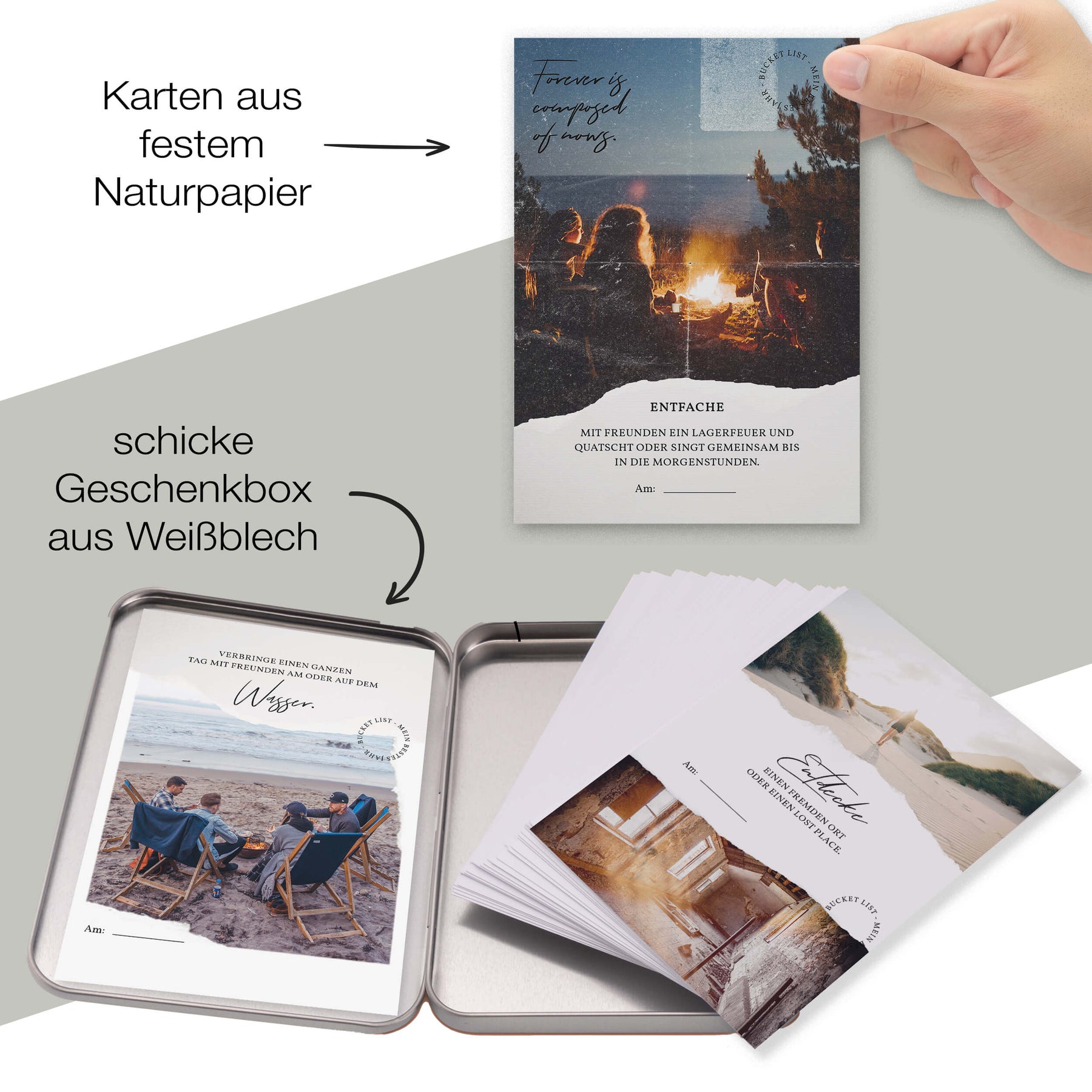 Bucket List: Mein bestes Jahr | 30 besondere Ideen für die nächsten 12 Monate | in schöner Geschenkox