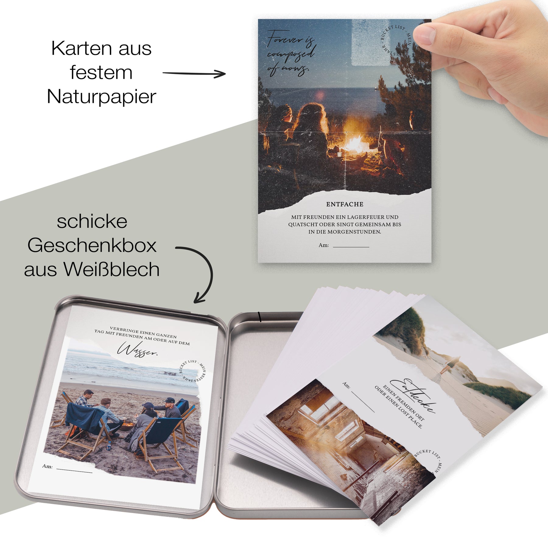 Bucket List: Mein bestes Jahr | 30 besondere Ideen für die nächsten 12 Monate | in schöner Geschenkox