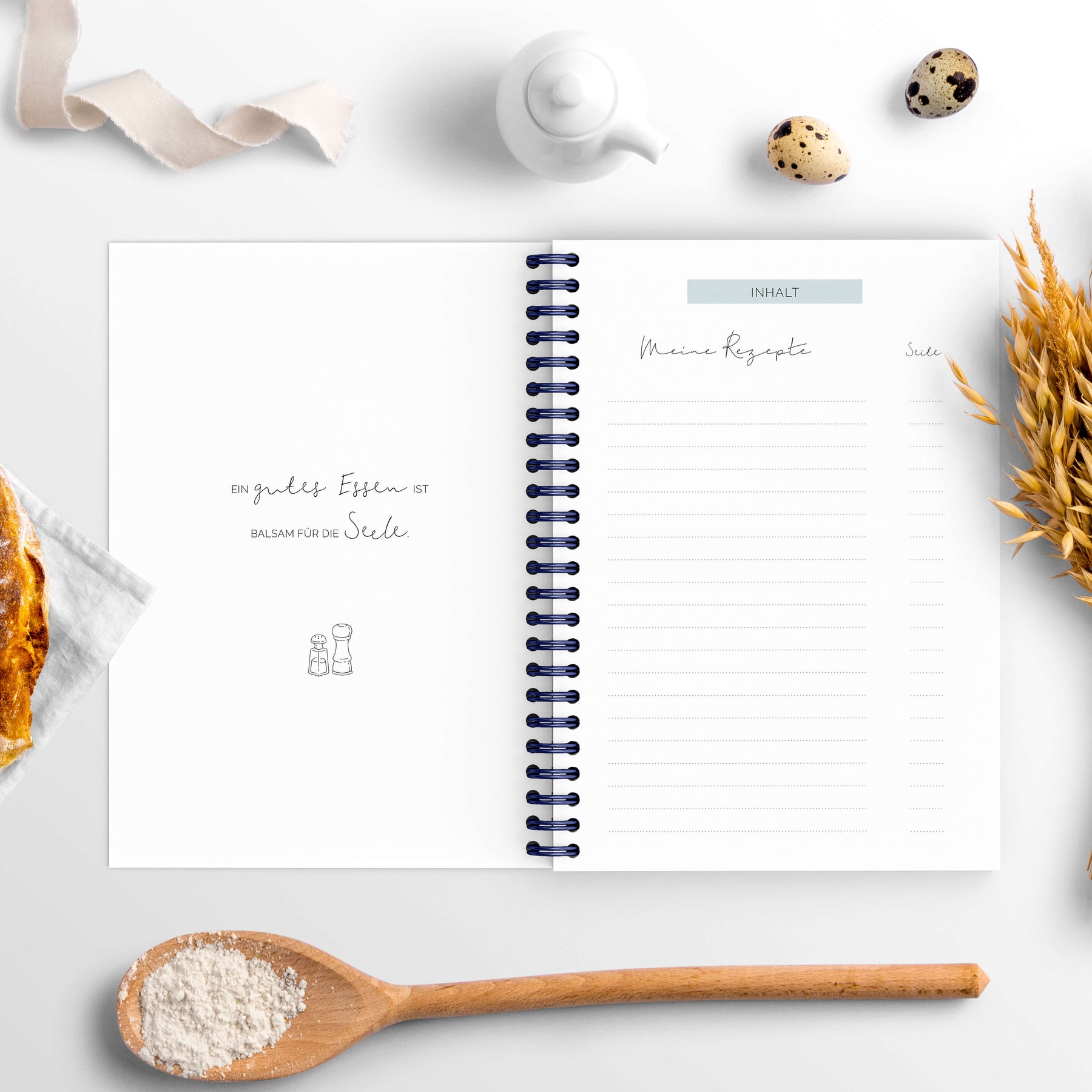 Rezeptbuch A5 für die eigene Rezeptsammlung | Cover im Kraftpapier-Look