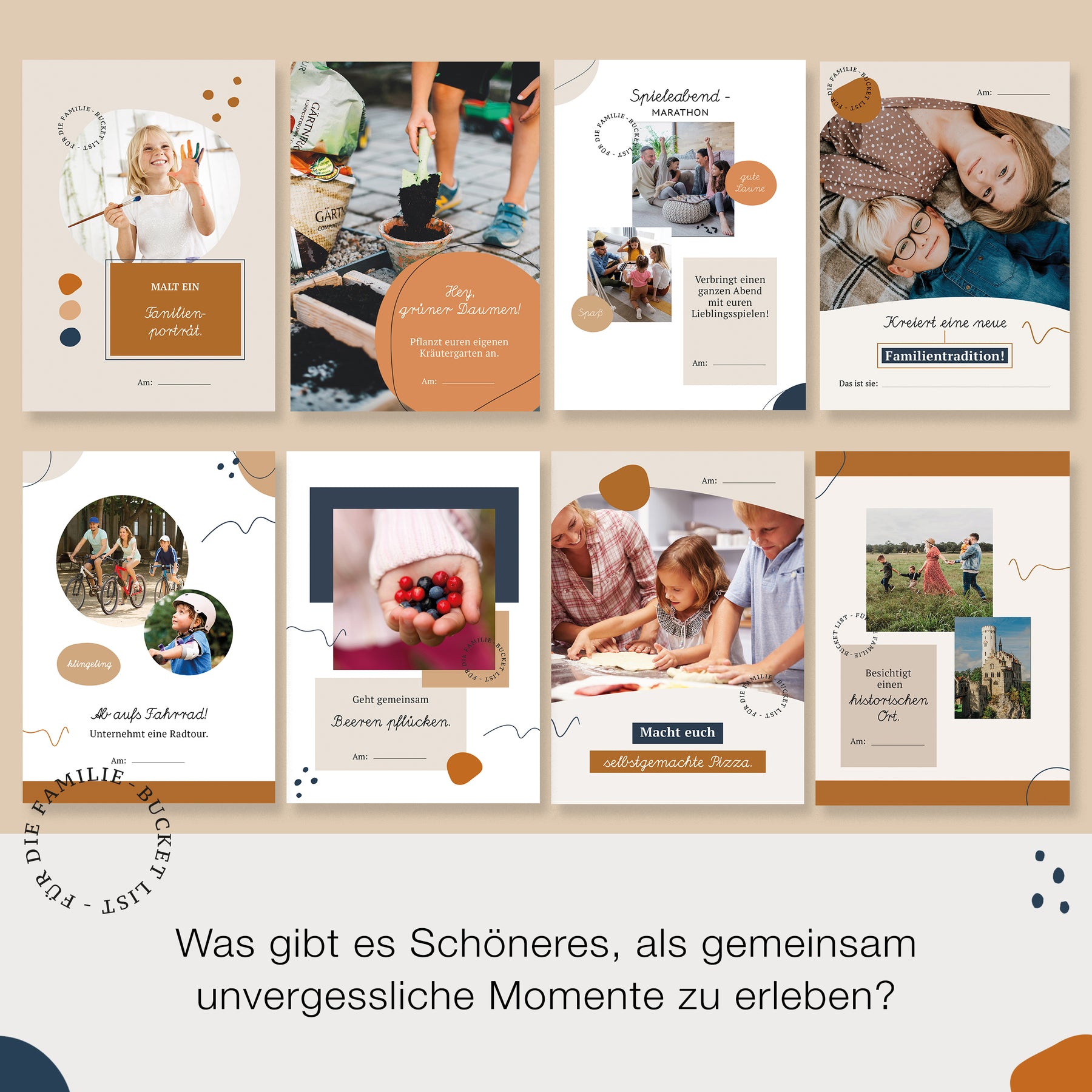 Bucket List für die Familie | 30 Ideen für spontane Erlebnisse und kleine Abenteuer | in schöner Geschenkbox