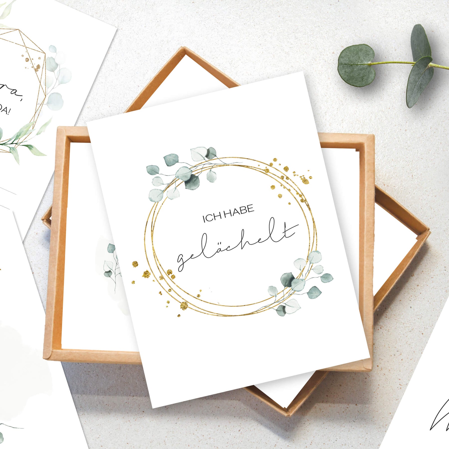 50 Meilensteinkarten Baby im Greenery-Stil