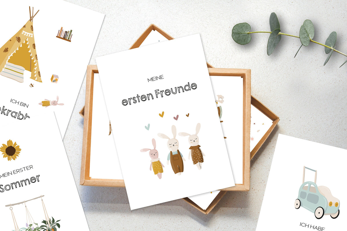 50 Meilensteinkarten Baby Meilensteine