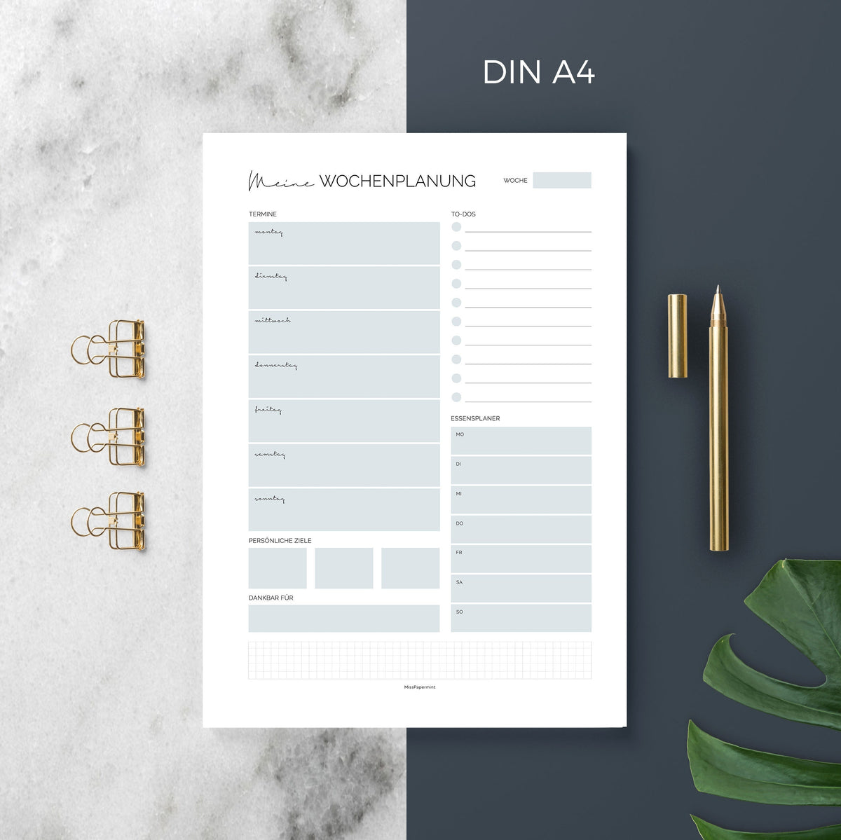 Wochenplaner DIN A4