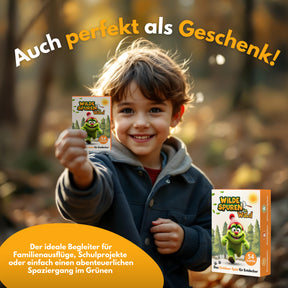 Wilde Spuren im Wald – Outdoor Suchspiel als Kartenspiel & Lernspiel für Kinder & Familien – Entdecke Natur, erlebe Abenteuer, löse Rätsel & finde Schätze bei jedem Spaziergang! Ab 5 Jahren