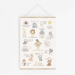 Affirmationen für Kinder | Affirmationsposter fürs Kinderzimmer | positive Glaubenssätze | DIN A4, B2 | boho | Lernposter pos. Mindset