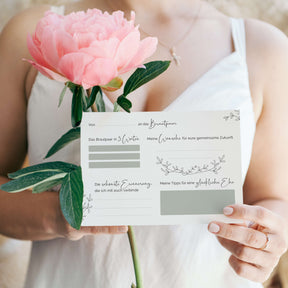 10 Gästebuch-Karten für die Hochzeit in DIN A6