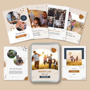 Bucket List für die Familie | 30 Ideen für spontane Erlebnisse und kleine Abenteuer | in schöner Geschenkbox