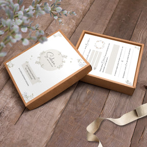 50 Gästebuch Karten für die Hochzeit mit Box | 5 verschiedene Designs | für alle Paare | Greenery & Eukalyptus Look
