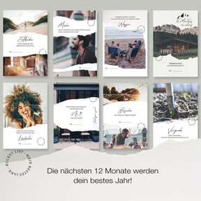 Bucket List: Mein bestes Jahr | 30 besondere Ideen für die nächsten 12 Monate | in schöner Geschenkox