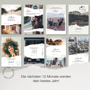 Bucket List: Mein bestes Jahr | 30 besondere Ideen für die nächsten 12 Monate | in schöner Geschenkox