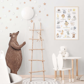 Affirmationen für Kinder | Affirmationsposter fürs Kinderzimmer | positive Glaubenssätze | DIN A4, B2 | boho | Lernposter pos. Mindset