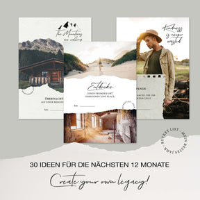 Bucket List: Mein bestes Jahr | 30 besondere Ideen für die nächsten 12 Monate | in schöner Geschenkox