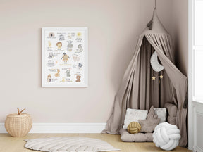 Affirmationen für Kinder | Affirmationsposter fürs Kinderzimmer | positive Glaubenssätze | DIN A4, B2 | boho | Lernposter pos. Mindset