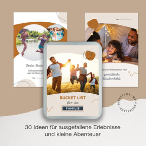 Bucket List für die Familie | 30 Ideen für spontane Erlebnisse und kleine Abenteuer | in schöner Geschenkbox