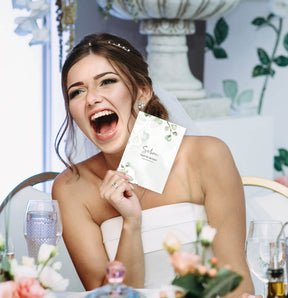 40 Gästebuch Karten für die Hochzeit mit Box | DIN A6 Postkartengröße | Greenery und Eukalyptus