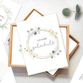 50 Meilensteinkarten Baby im Greenery-Stil