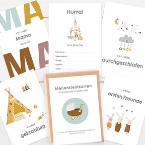 50 Meilensteinkarten Baby Meilensteine